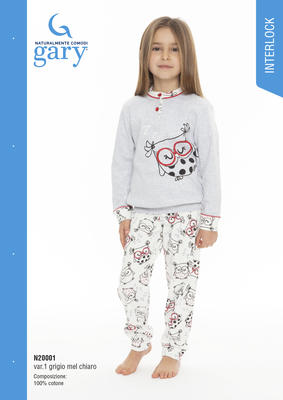 PIDŽAMA ZA DJEVOJČICE N10020 Tellini S.R.L. Veleprodajna odjeća